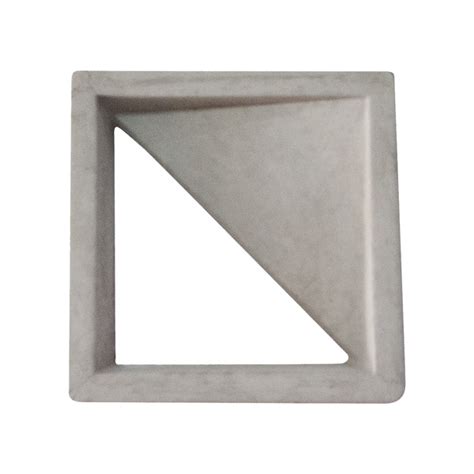 Elemento Vazado Cobogó Triangular Cinza 30x30x7cm Casa do Concreto