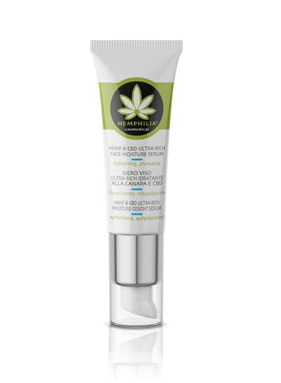 Hemp Cbd Ultra Rich Face Moisture Serum Ml Hemphilia