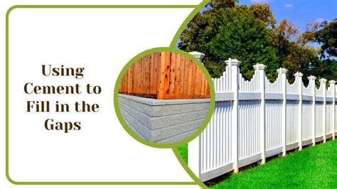 Fence Gap Filler Ideas