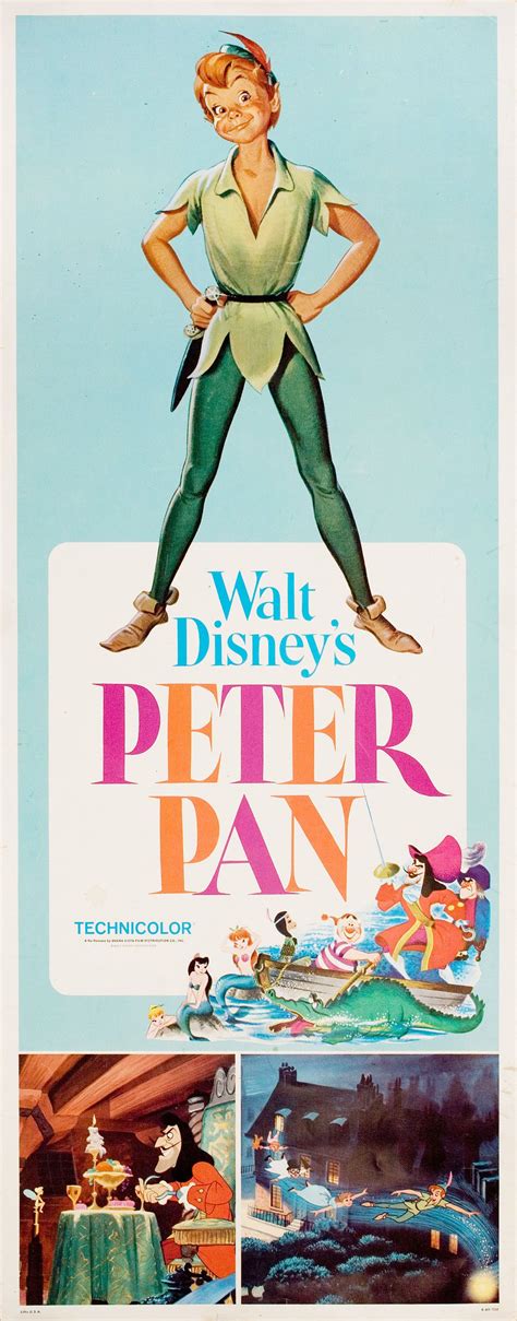 Peter Pan R1958 Orig 82x24 Film Affichebanner Bobby Driscoll Kathryn