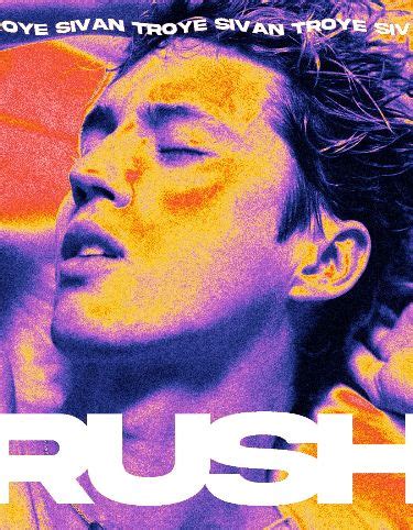 TROYE SIVAN RUSH POSTER BY DESIGNFRCH Ver 4 Chitarra Creativo