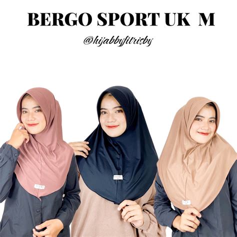 Jual Jilbab Sport Bergo Sport M Bergo Hamidah Jersey Bergo Hamidah