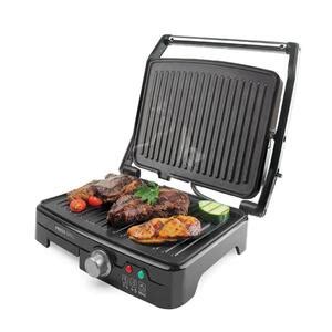 Grill Mallory Asteria Placas Antiaderentes 1270w Preto Inox 220v