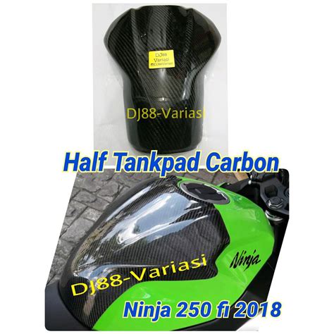 Jual Half Tankpad Carbon Kevlar Ninja 250 Fi 2018 Pelindung Tangki