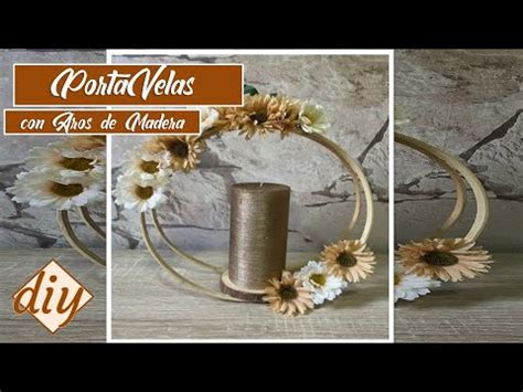 Cómo hacer PORTAVELA estilo NATURAL DIY Decora tu hogar YouTube