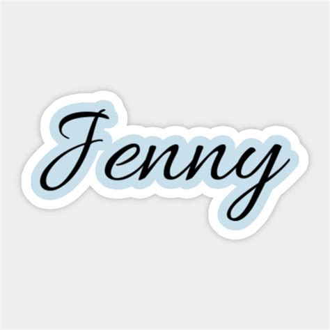 Jenny Jenny Sticker Teepublic