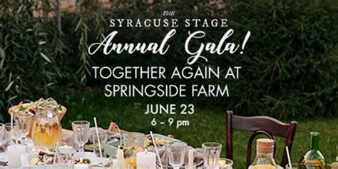 Syracuse Stage Annual Gala Celebrates A Season Of Live Theatre