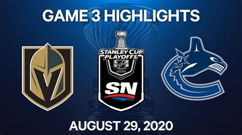 Nhl Highlights Nd Round Game Golden Knights Vs Canucks Aug