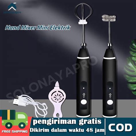 Jual Handheld Blender Milk Frother Electric Mixer Portable Egg Beater