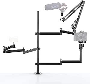 Live Broadcast Boom Arm Ulanzi Flexible Desk Mount Camera Arm Clamp