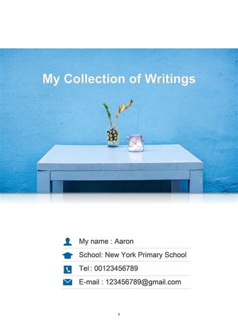 Word Of Fresh Portfolio Of Writing Docx Wps Free Templates