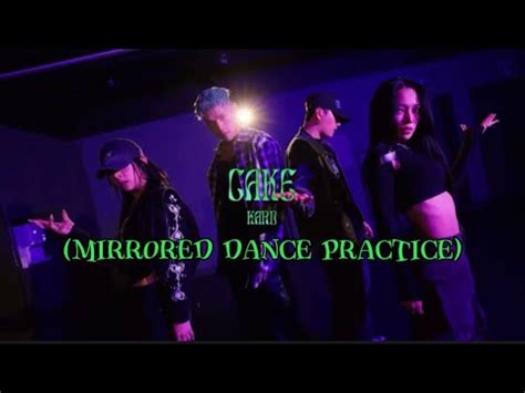 Cake Kard Mirrored Dance Practice YouTube