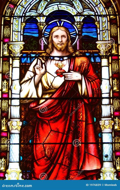 Christ On Stained Glass Royalty Free Stock Images - Image: 1976839