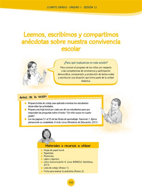 Leemos escribimos y compartimos anécdotas sobre nuestra convivencia