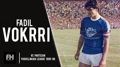 Fadil Vokrri Skills Pristina 1 0 Partizan Yugoslavian League 1985 86