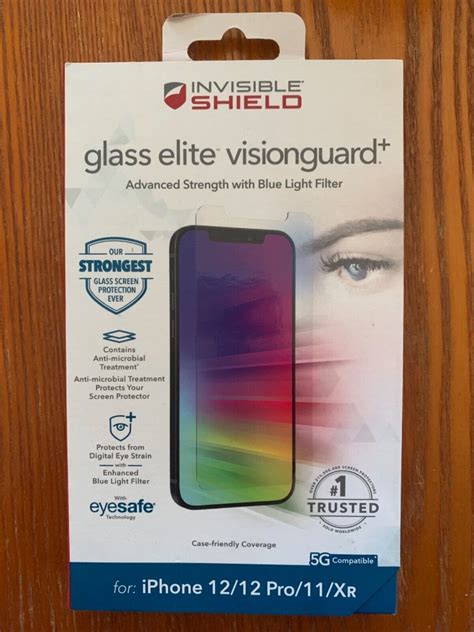 New Zagg Iphone 12 12 Pro 11 Xr Invisibleshield Glass Elite Visionguard Ebay