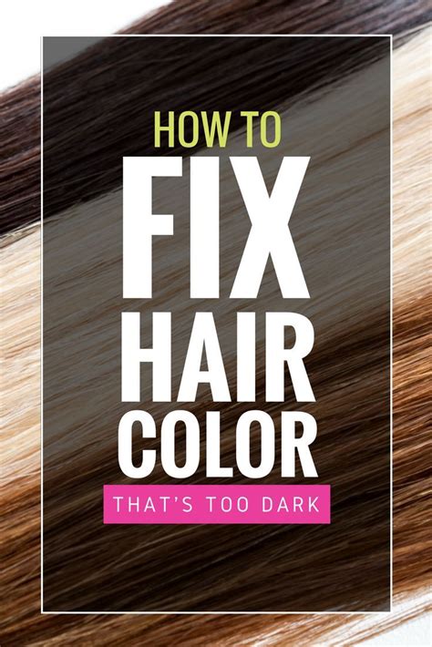 Hair Color To Dark How To Lighten - How To Lighten Hair That Has Been Dyed Too Dark Popsugar ...