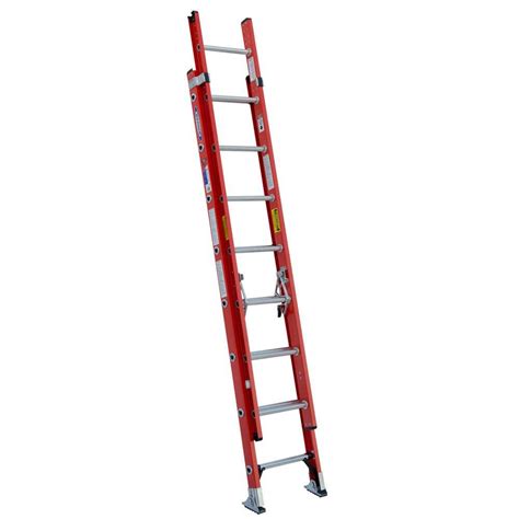 Werner Ft Fiberglass D Rung Extension Ladder With Lb Load