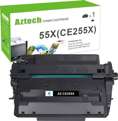 P3015 55a Black Toner Cartridge Ce255a 2 Pack Compatible Replacement For Hp 55a 55x