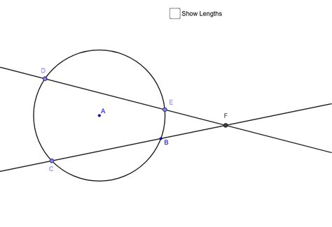 Secant Secant Product Theorem Geogebra