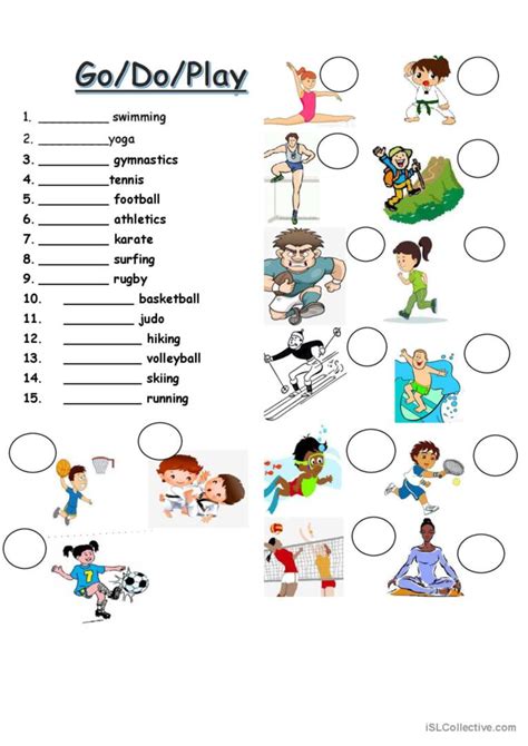 Do Go Play Sports English ESL Worksheets Pdf Doc