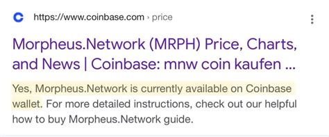 Ardian On Twitter MNW Is Now Available On Coinbase Wallet Soon