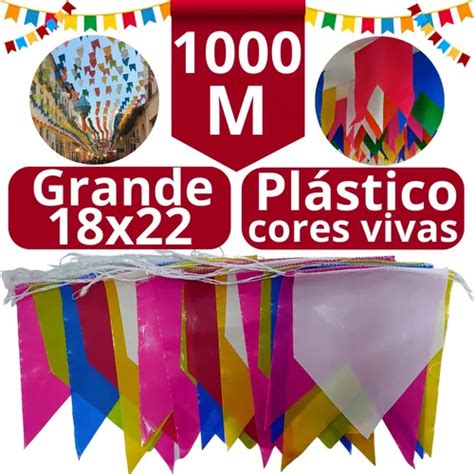 Kit Metros Bandeirolas Festa Junina Atacado Bandeirinha Frete Gr Tis