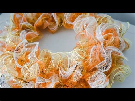 Diy Fall Ruffle Deco Mesh Wreath Dollar Tree Artofit