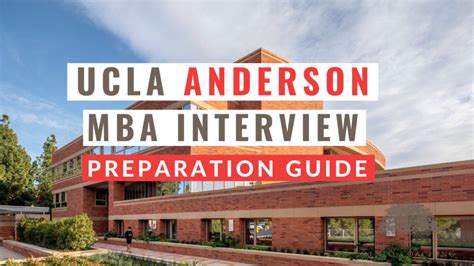 Ace Your Ucla Anderson Mba Interview