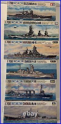 (x6) 1970s Vintage Tamiya WW2 Japanese Navy 1/700 Water Line Series ...