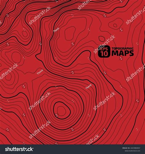 Stylized Height Topographic Map Contour Lines Stock Vector Royalty Free 2223982657 Shutterstock