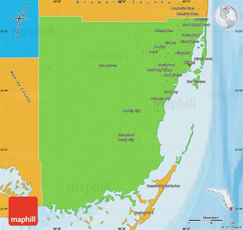 Political Map of Miami-Dade County