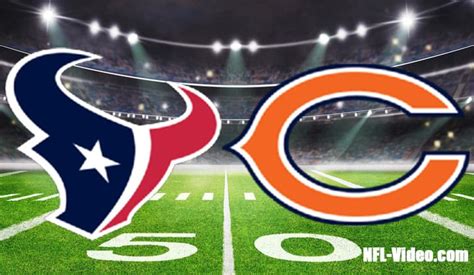 Houston Texans Vs Chicago Bears Full Game Replay 2022 NFL Week 3