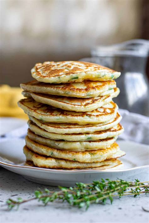 Savory Pancakes With Parmesan And Herbs Pancake Recipes