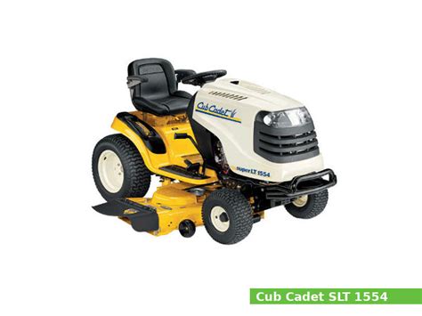Cub Cadet Slt1554 Lawn Tractor Specs And Service Data