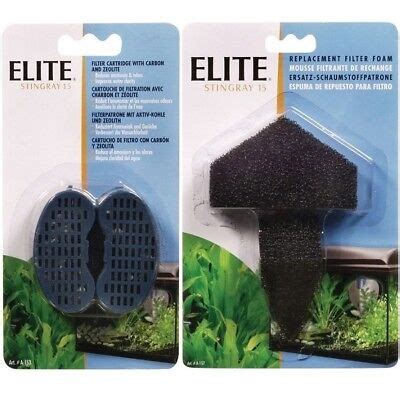 Hagen Elite Stingray Filter Media Aquarium Zeo Foam Pad Carbon