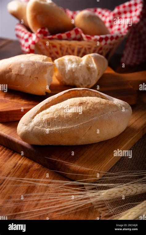 Bread Roll Called Bolillo Traditional Mexican Bakery White Bread