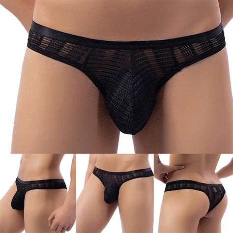 HOMMES CULOTTE TRANSPARENT G String Sexy Lacets Bikini Maille Perspective EUR 9 11 PicClick FR