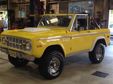 Ford Bronco Convertible 1972 Yellow For Sale U15gln47004 1972 Classic