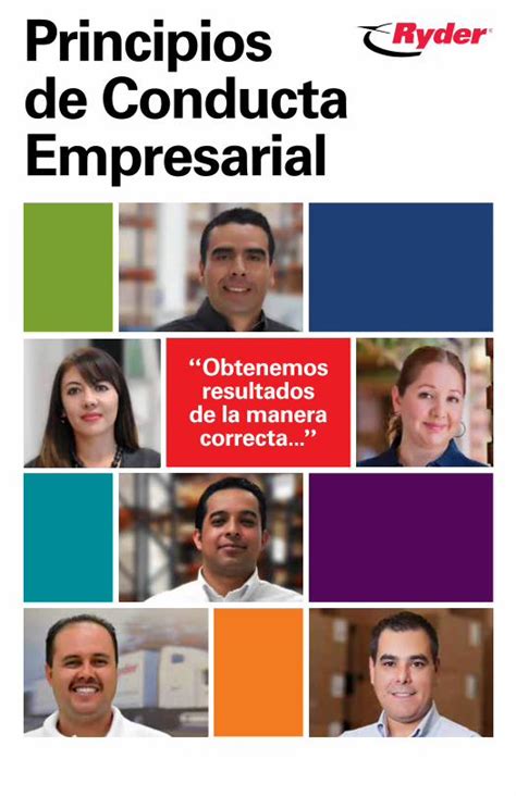 PDF Principios De Conducta Empresarial Ryder Se Reserva El Derecho