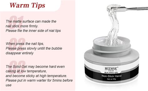 Mizhse G Clear Solid Builder Nail Gel In Nail Extension Gel Uv