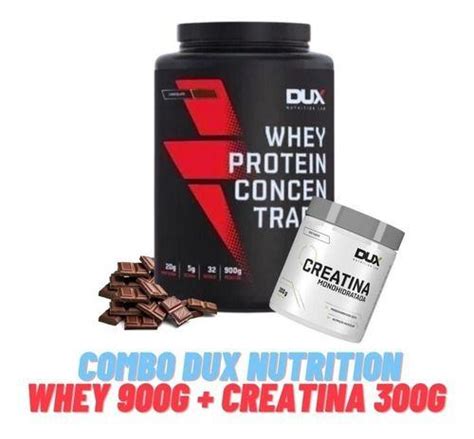 Dux Nutrition Whey Protein Chocolate 900g Creatina Dux 300g