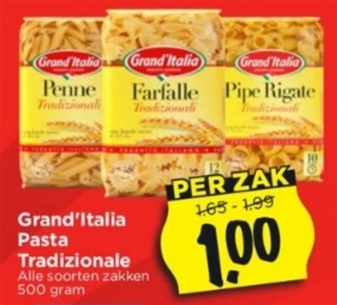 Grand Italia Pasta Tradizionale 500ML Aanbieding Bij Vomar Voordeelmarkt