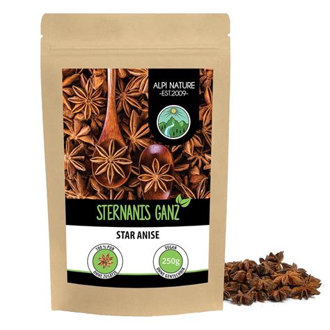 Sternanis Ganz 250g Sternanis Ganze Kapseln 100 Naturrein