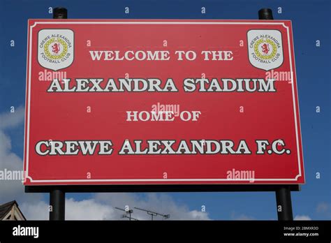 A General View Of The Alexandra Stadium In Crewe Home Of Crewe