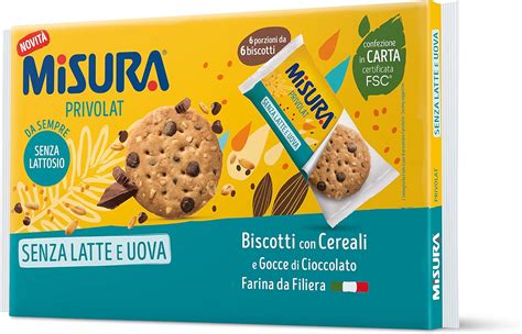 Misura Privolat Biscotti Con Cereali E Gocce Di Cioccolato Senza