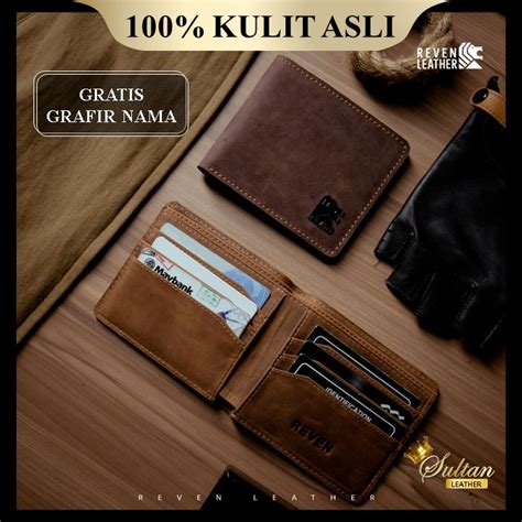 Jual Dompet Kulit Wallet Pria Cowok Asli Original Branded Import