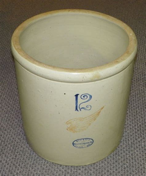 Bargain Johns Antiques Antique 12 Gallon Red Wing Stoneware Crock