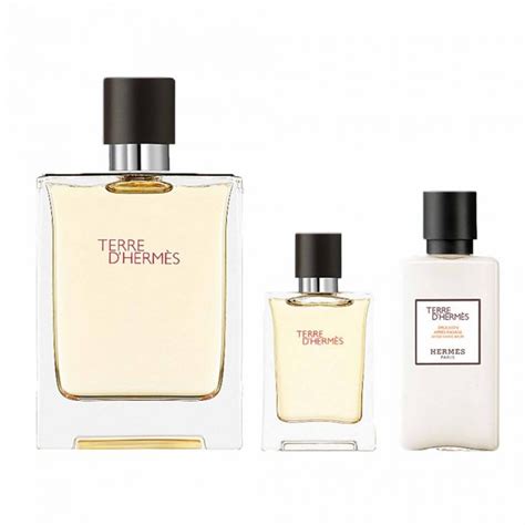 Hermes Terre Dhermes T Set 100ml Edt 125ml Edt 40ml Aftershave Lotion Solippy