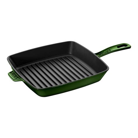 Staub Cast Iron - Grill Pans 12-inch, cast iron, square, Grill Pan, graphite grey | Official ...